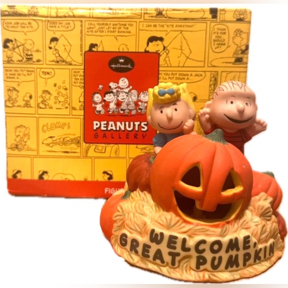 NWT NEW HALLMARK PEANUTS THE GREAT PUMPKIN EXCLUSIVE NUMBERED ILLUMINATED LIGHT